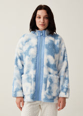 Ovs Full-Zip Short Tie-Dye Dressing Gown